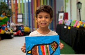 Exposição de Arte do artista Gustavo Rosa no Infantil