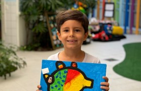 Exposição de Arte do artista Gustavo Rosa no Infantil