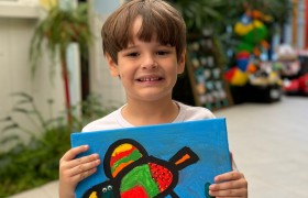 Exposição de Arte do artista Gustavo Rosa no Infantil