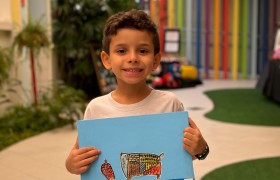 Exposição de Arte do artista Gustavo Rosa no Infantil