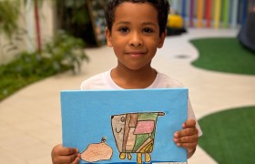 Exposição de Arte do artista Gustavo Rosa no Infantil