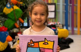 Exposição de Arte do artista Gustavo Rosa no Infantil