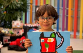 Exposição de Arte do artista Gustavo Rosa no Infantil