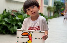 Exposição de Arte do artista Gustavo Rosa no Infantil