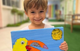 Exposição de Arte do artista Gustavo Rosa no Infantil