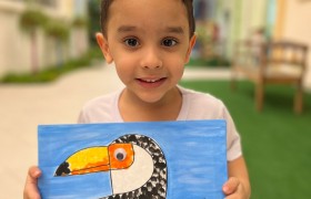 Exposição de Arte do artista Gustavo Rosa no Infantil