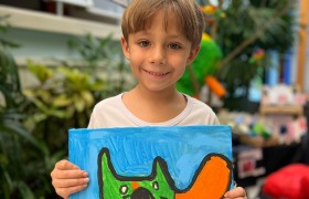 Exposição de Arte do artista Gustavo Rosa no Infantil