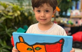 Exposição de Arte do artista Gustavo Rosa no Infantil