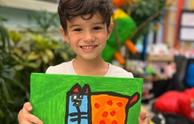 Exposição de Arte do artista Gustavo Rosa no Infantil