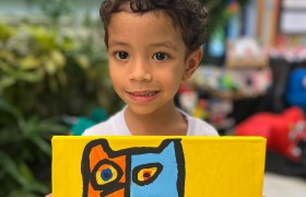 Exposição de Arte do artista Gustavo Rosa no Infantil