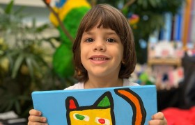 Exposição de Arte do artista Gustavo Rosa no Infantil