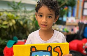 Exposição de Arte do artista Gustavo Rosa no Infantil