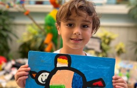 Exposição de Arte do artista Gustavo Rosa no Infantil