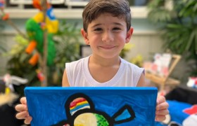 Exposição de Arte do artista Gustavo Rosa no Infantil